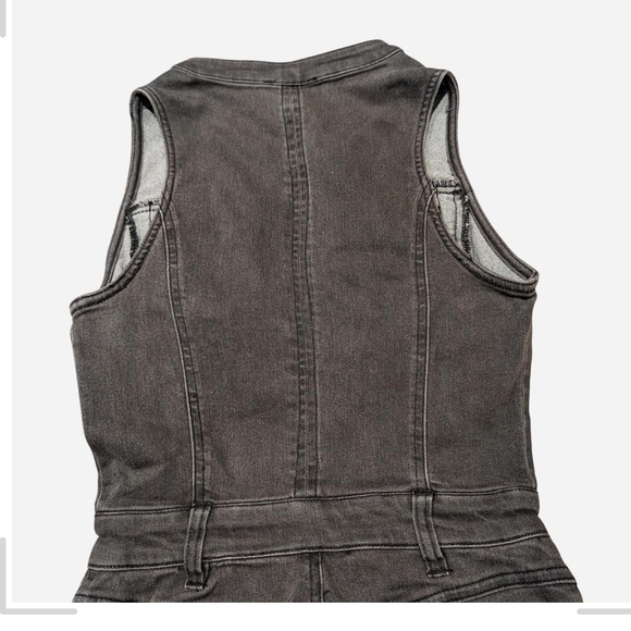 Pre-owned VENUS Charcoal Zippered Jumpsuit - Picture 7 of 8